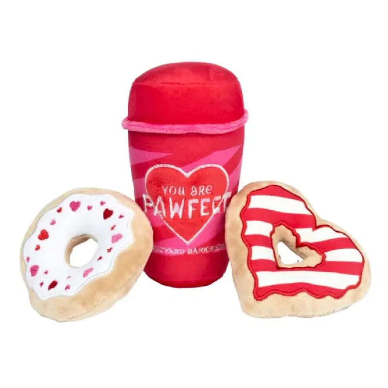 - Pet monitor with cameraYou Are Pawfect Puppuccino and Donut 3pk Dog Toy