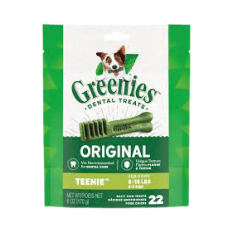 - High protein dog foodGreenies Dental Dog Treats- Teenie