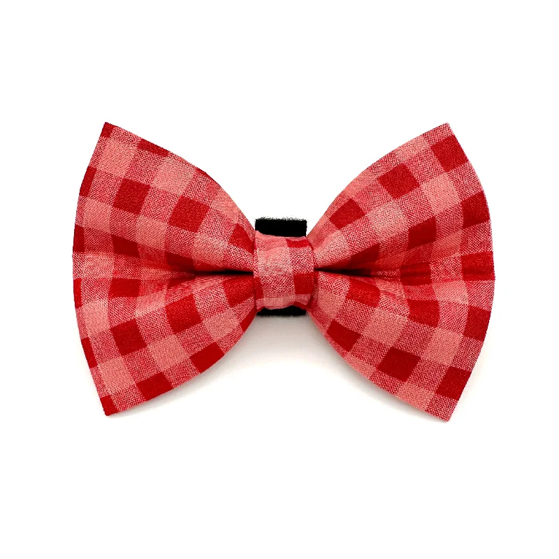 - Cat hair ball removal and hair removal creamRed and Pink Checkered Dog Bow Tie