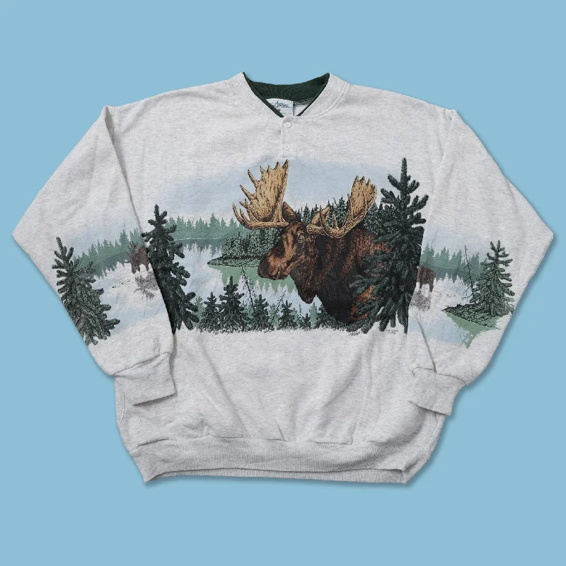 - Parrot climbing and standing wooden frameVintage Moose Sweater XLarge