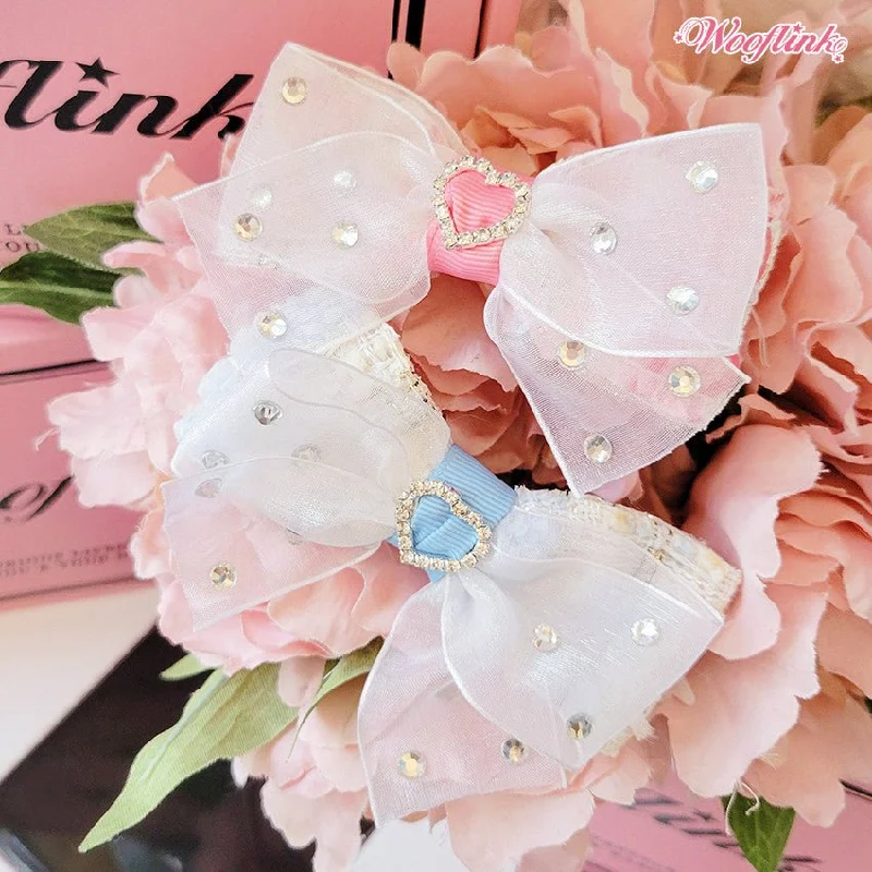 Classification by material or design:Wooflink Spring Moments Hairbow in 2 Colors