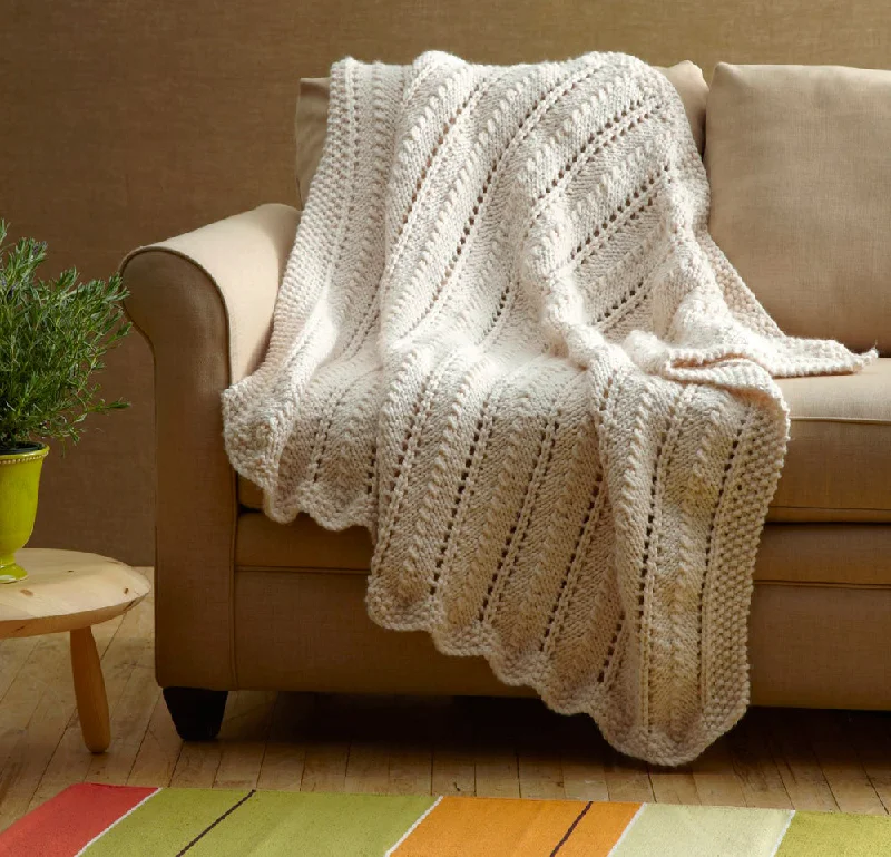 - Automatic induction pet water dispenserLacy Throw Pattern (Knit)