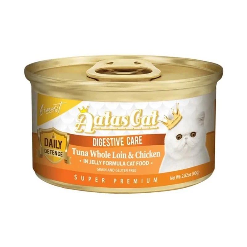 - Hairball control cat food Aatas Cat Daily Defence Digestive Care Tuna Whole Loin & Chicken In Jelly Canned Cat Food - Hairball control cat food Aatas Cat Daily Defence Digestive Care Tuna Whole Loin & Chicken In Jelly Canned Cat Food