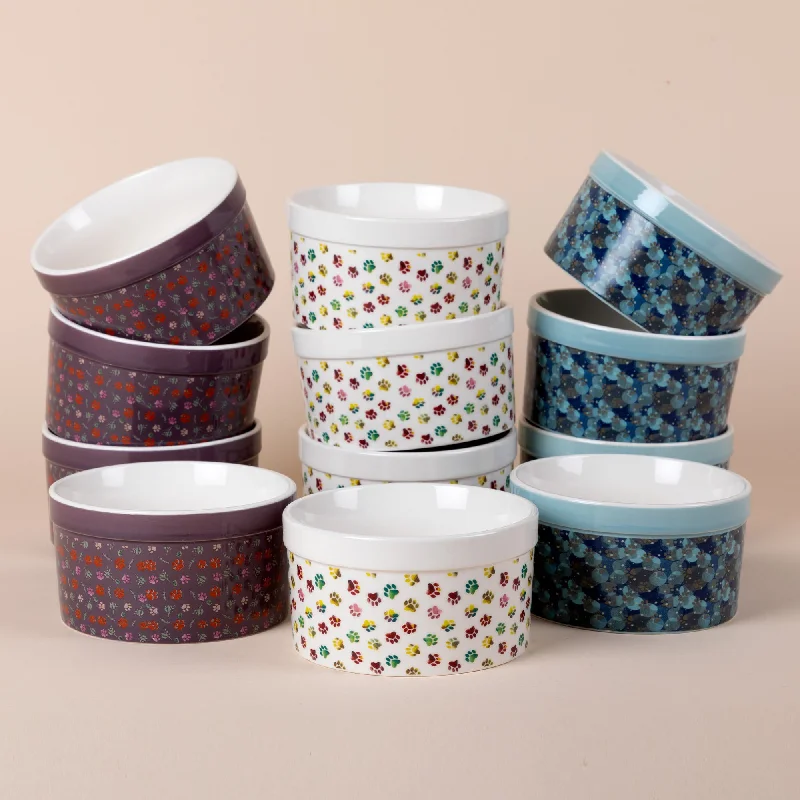 - Teething and chewing toys for puppiesPaw Print Ramekin - Set of 4