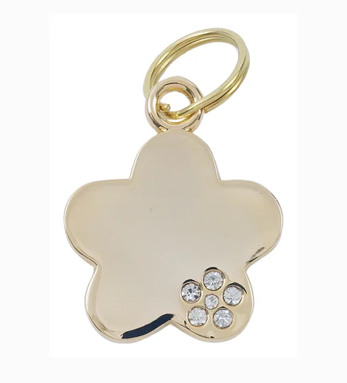  -Anti-scratch sofa protective coverLuxury Gold Flower Designer Dog Tag