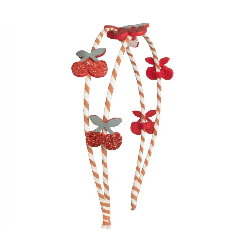 - Pet stroller can be taken on the planeStripy Cherry Double Headband