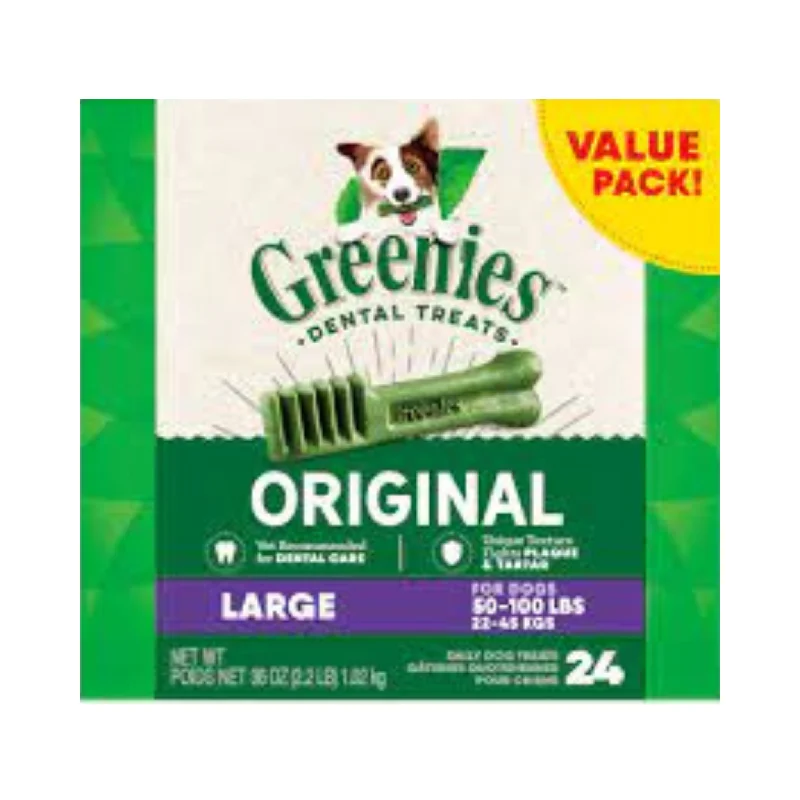 Dog FoodGreenies Dental Dog Treats- Large