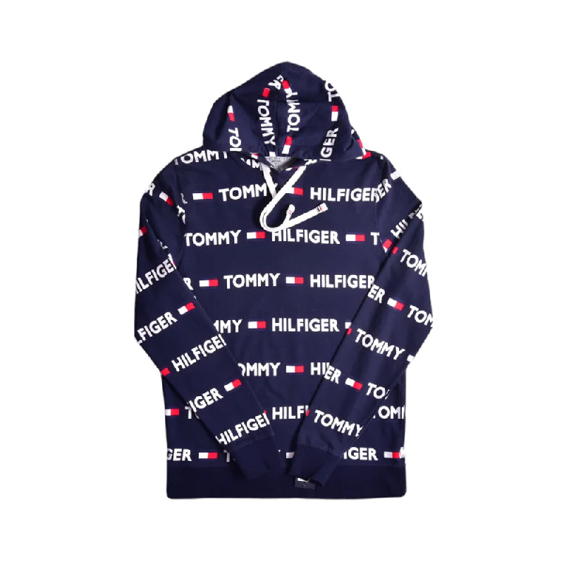 ---TH MEN L/S SIG HODDIE 09T4165 NVY S (IR)