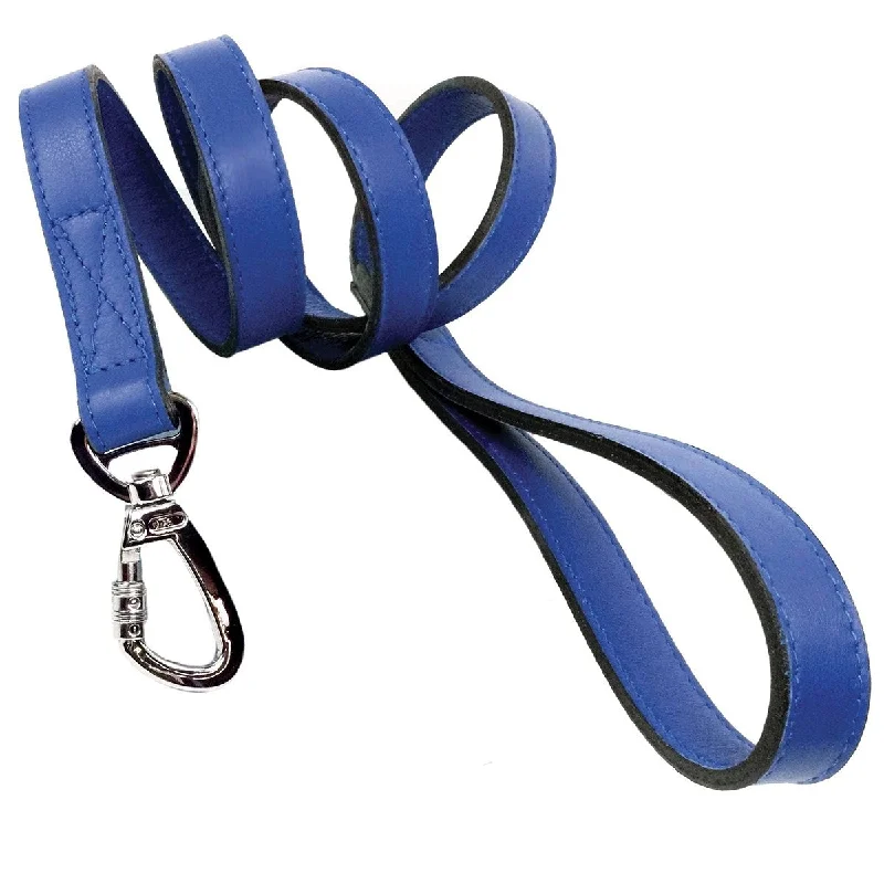  . **Pet nail clippers with LED lights**Belmont Collection Dog Leash Cobalt Blue/Nickel 3/4 With Icon