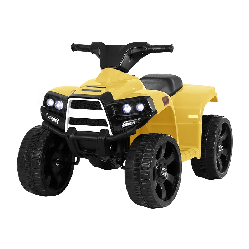  -Anti-scratch scratching board AND cat bed in oneRigo Kids Ride On ATV Quad Motorbike Car 4 Wheeler Electric Toys Battery Yellow