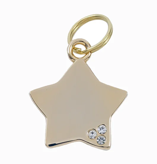 - Cat anti-jump window safety netLuxury Gold Star Designer Dog Tag