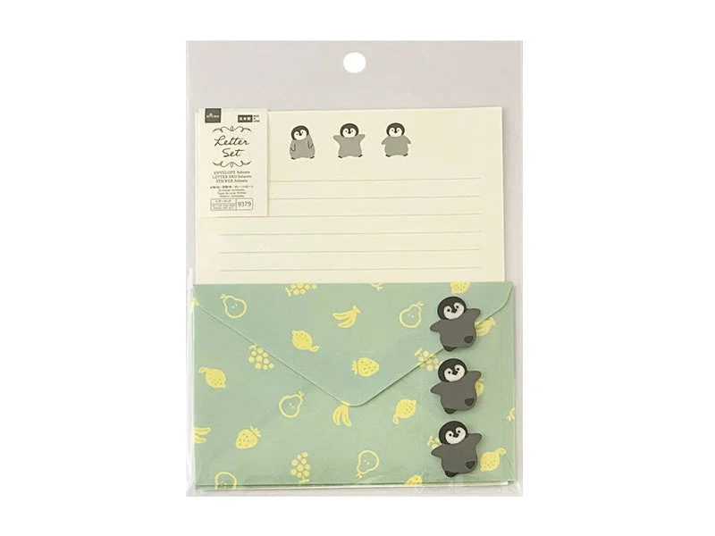 - Dog anti-slip matFLUFFY ANIMAL LETTER PAD AND ENVELOPE SET PENGUIN