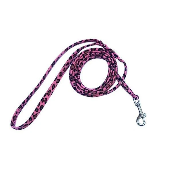  . **Pet food bowl is anti-slip design**Ultrasuede Dog Leash Pink Cheetah