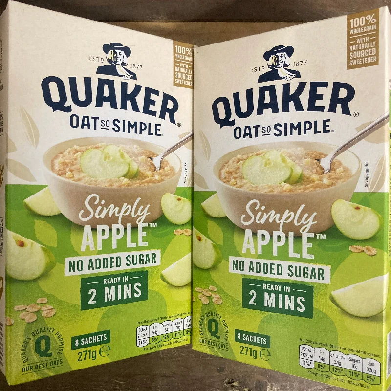 - ​​Christmas pet Christmas clothing16x Quaker Oat So Simple Simply Apple Porridge Sachets (2 Packs of 8 Sachets)
