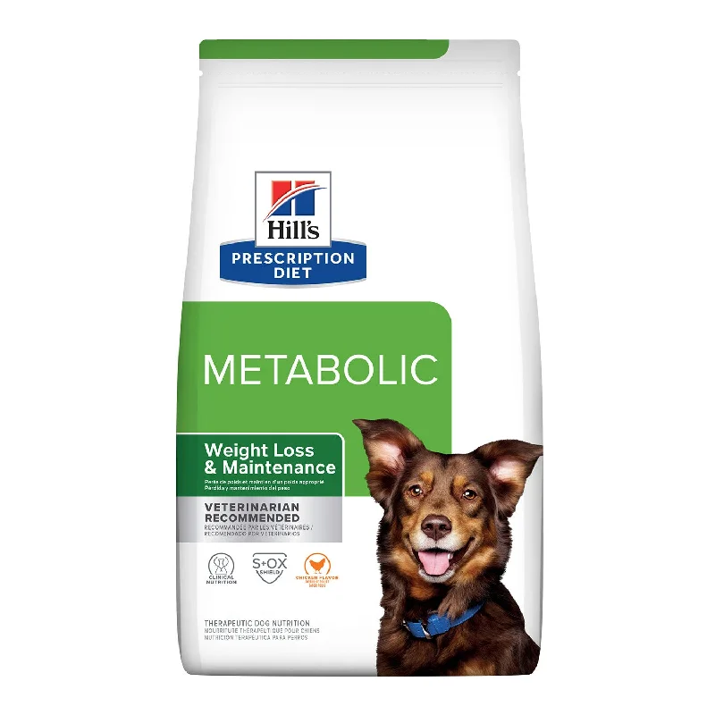 - High protein dog foodHill's Prescription Diet Metabolic Weight Loss & Maintenance Dry Dog Food - High protein dog foodHill's Prescription Diet Metabolic Weight Loss & Maintenance Dry Dog Food