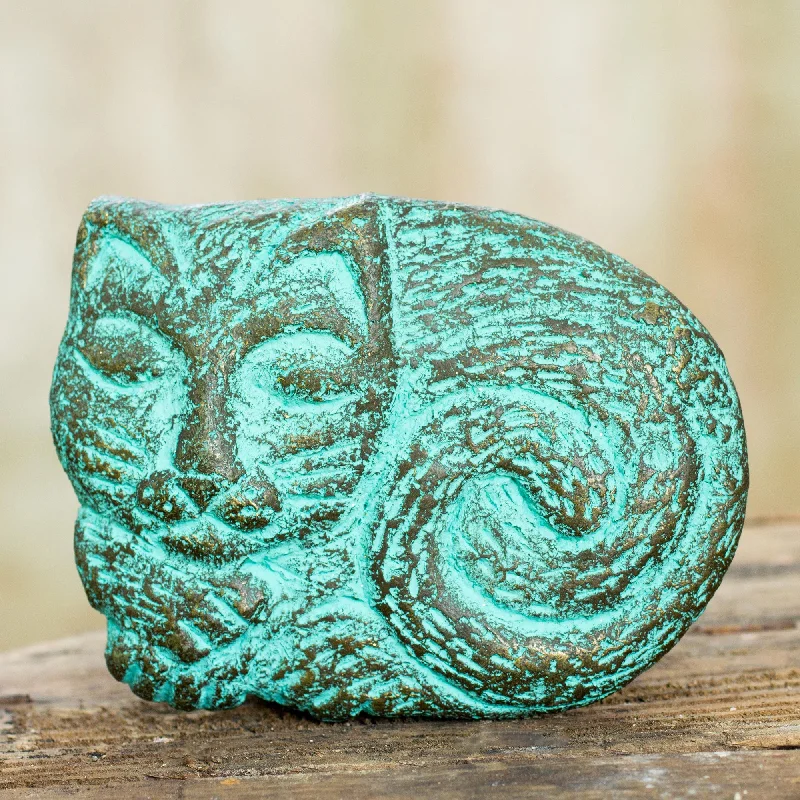 -Splash-proof food bowl AND Anti-choking slow food bowlCat Nap Sleepy Cat Wall Adornment Handmade Recycled Paper Sculpture -Splash-proof food bowl AND Anti-choking slow food bowlCat Nap Sleepy Cat Wall Adornment Handmade Recycled Paper Sculpture