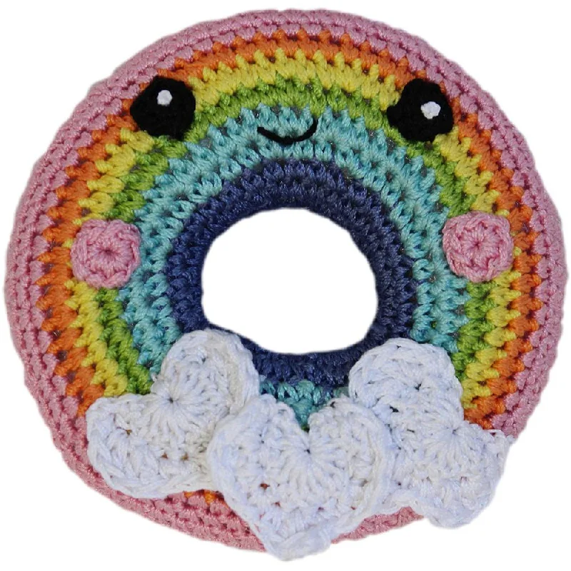 - Pet toy safety reviewsRainbow Donut Organic Cotton Dog Toy