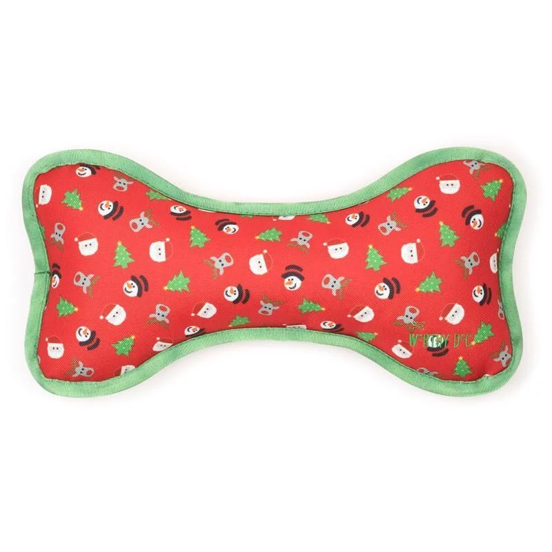 - Plush pet toy selectionMerry Christmas Bone Dog Toy