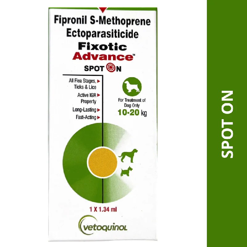 - Teething and chewing toys for puppiesVetoquinol Fixotic Advance (Fipronil) Tick & Flea Control Spot On for Dogs