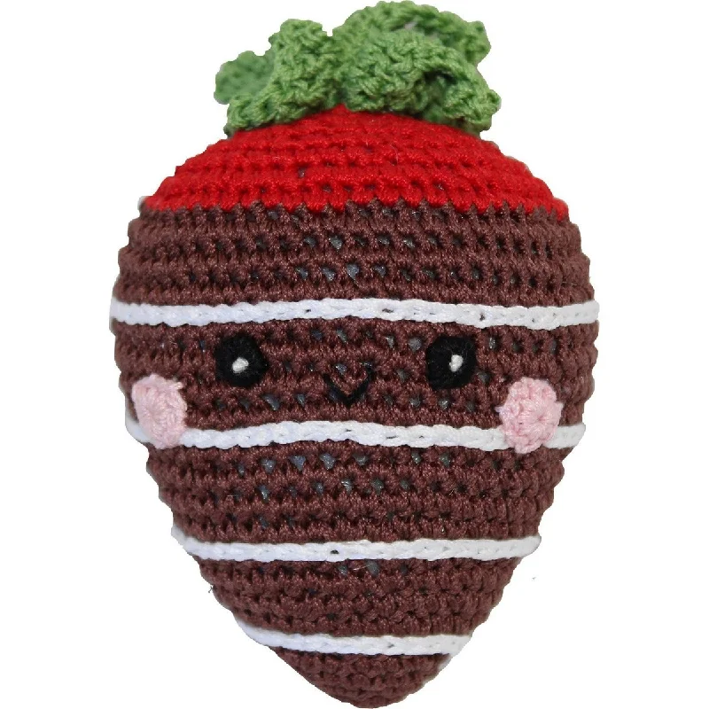 - How to clean pet toysMilk Chocolate Strawberry Organic Cotton Dog Toy