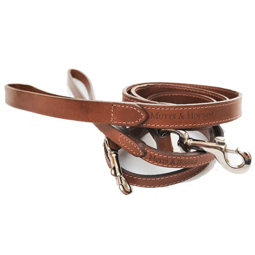 - Remote interactive pet feederLuxury Tan Leather Slim Dog Lead