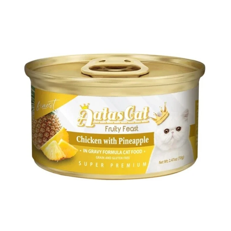 - Cat food for digestive health Aatas Cat Fruity Feast Chicken With Pineapple In Gravy Canned Cat Food - Cat food for digestive health Aatas Cat Fruity Feast Chicken With Pineapple In Gravy Canned Cat Food