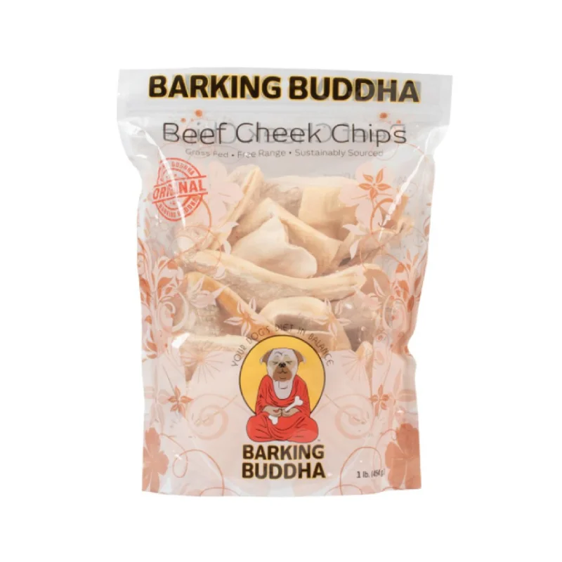  -Fish-containing dog foodBarking Buddha Beef Cheek Chips