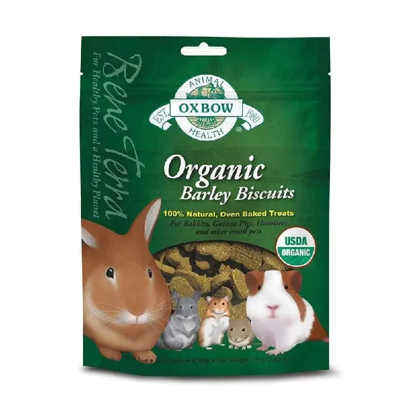 Oxbow Animal Health® Bene Terra Organic Barley Biscuits 2.65 Oz