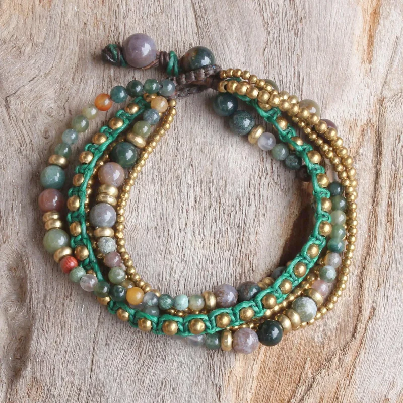 - Winter warm clothes for short-haired dogsSummer Earth Brass and Agate Multi-Strand Beaded Bracelet from Thailand - Winter warm clothes for short-haired dogsSummer Earth Brass and Agate Multi-Strand Beaded Bracelet from Thailand