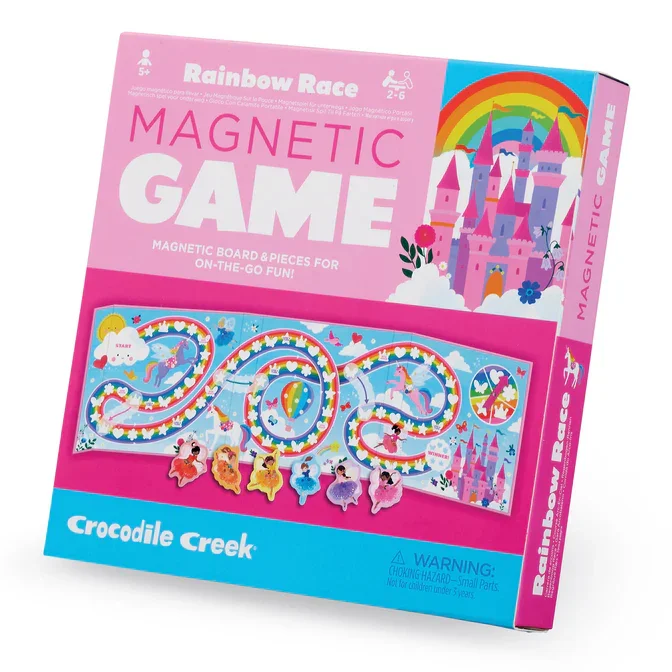 - Foldable and portable cat bagCrocodile Creek Magnetic Game | Rainbow Race