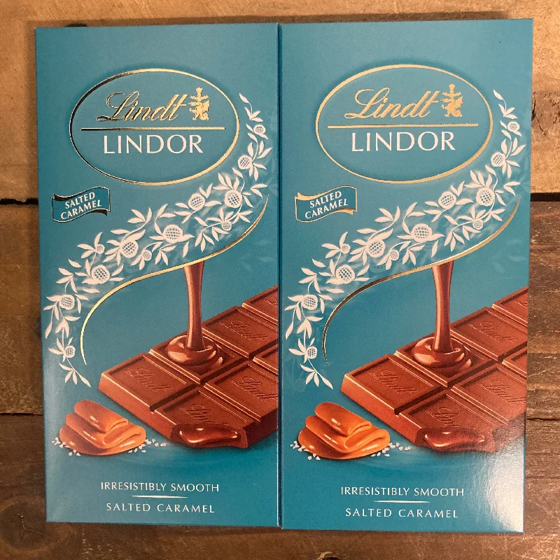 - Custom pet birthday cake3x Lindt Lindor Salted Caramel Chocolate Bars (3x100g)