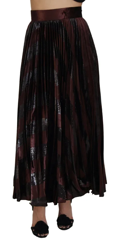 Dolce & Gabbana Elegant High Waist A-Line Maxi Women's Skirt