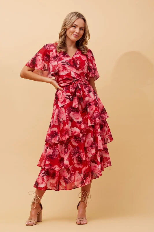 WINDSOR FLORAL MIDI DRESS