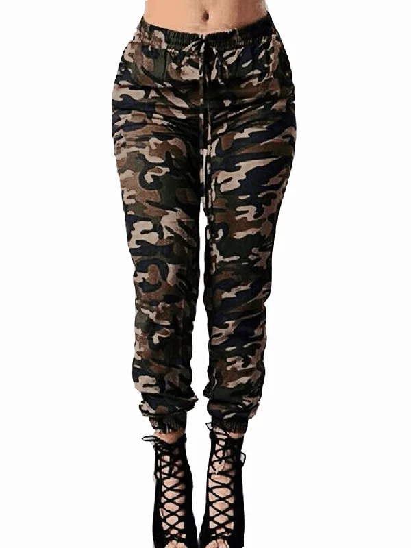 Casual Women Skinny Camouflage Pants