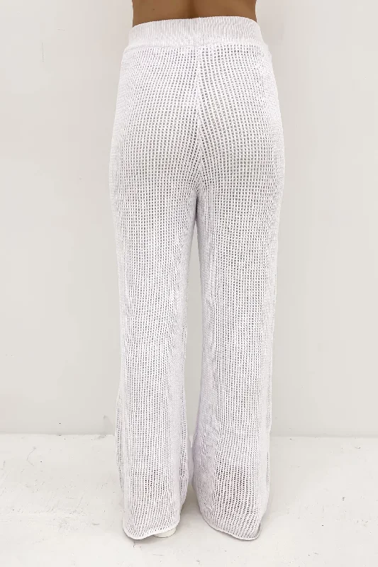 Kylah Knit Pant White