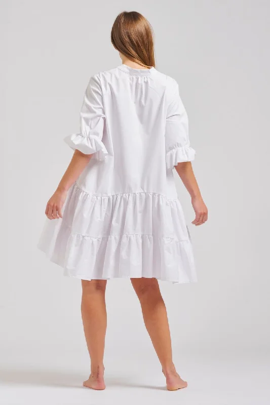 The Sindy Oversized Cotton Dress - White